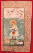 Load image into Gallery viewer, Hand Painted Mughal Maharajah Portrait King Miniature Painting India Paper - ArtUdaipur