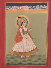 Load image into Gallery viewer, Hand Painted Rajasthani Maharajah King Portrait Miniature Painting India Mewar - ArtUdaipur
