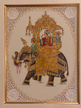 Load image into Gallery viewer, Hand Painted Mughal Maharajah Ambabari Miniature Painting India Artwork Framed Royal - ArtUdaipur