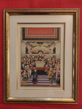 Load image into Gallery viewer, Hand Painted Mughal Court Scene Darbar Miniature Painting India Art Maharajah Framed Fine Art - ArtUdaipur