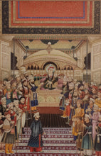 Load image into Gallery viewer, Mughal Painting Court Scene Artwork Painting