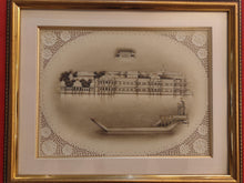 Load image into Gallery viewer, Hand Painted Udaipur City Rajasthani Lake Palace Miniature Painting Scene Artwork Framed Frame Fine Art - ArtUdaipur