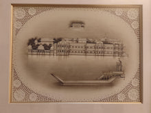 Load image into Gallery viewer, Hand Painted Udaipur City Rajasthani Lake Palace Miniature Painting Scene Artwork Framed Frame Fine Art - ArtUdaipur