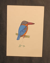 Load image into Gallery viewer, Hand Painted KingFisher Bird Art
