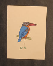 Load image into Gallery viewer, Hand Painted KingFisher Bird Art
