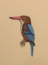 Load image into Gallery viewer, Kingfisher bird painting on paper
