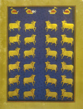Load image into Gallery viewer, Krishna Pichwai Painting Cow Indian Miniature Painting Famous Rajasthani - ArtUdaipur
