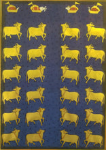 Load image into Gallery viewer, Krishna Pichwai Painting Cow Indian Miniature Painting Famous Rajasthani - ArtUdaipur