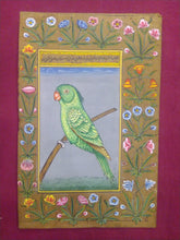 Load image into Gallery viewer, Parrot Birds and Flower on Paper Painting - ArtUdaipur