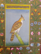 Load image into Gallery viewer, Courage Eagle Bird on Paper Indian Miniature Painting - ArtUdaipur