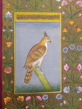 Load image into Gallery viewer, Courage Eagle Bird on Paper Indian Miniature Painting - ArtUdaipur