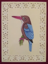 Load image into Gallery viewer, Exotic KingFisher Feather Beautiful Painting Art Miniature - ArtUdaipur