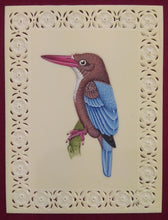 Load image into Gallery viewer, Exotic KingFisher Feather Beautiful Painting Art Miniature - ArtUdaipur