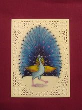 Load image into Gallery viewer, Beautiful Peacock Bird Birds Blue Scheme Famous Artist Art - ArtUdaipur