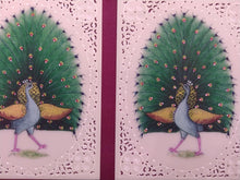Load image into Gallery viewer, Exotic Beautiful Peacock Bird Birds Pair Indian Miniature Painting - ArtUdaipur