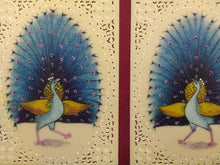 Load image into Gallery viewer, Beautiful Peacock Pair Bird Birds Blue Scheme Famous Artist - ArtUdaipur