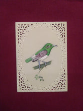 Load image into Gallery viewer, Beautiful Hand Painted Baby Sparrow on Synthetic Ivory - ArtUdaipur