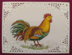 ColorFul Chicken Hen Miniature Painting India Art - ArtUdaipur