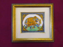Load image into Gallery viewer, Hand Painted Elephant GoodLuck Miniature Painting India Artwork Animal Fine Art Interior - ArtUdaipur
