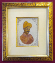 Load image into Gallery viewer, Hand Painted Old Village Men Portrait Detailed Miniature Painting Art Work Brush Framed - ArtUdaipur
