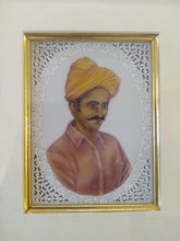 Load image into Gallery viewer, Hand Painted Old Village Men Portrait Detailed Miniature Painting Art Work Brush Framed - ArtUdaipur