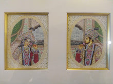 Load image into Gallery viewer, Hand Painted Mughal Mogul Bahadur Shah Zahan Mumtaz Miniature Painting Art - ArtUdaipur