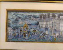 Load image into Gallery viewer, Hand Painted Miniature Painting India Procession Artwork Maharajah King Framed - ArtUdaipur
