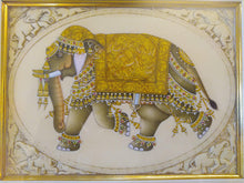 Load image into Gallery viewer, Hand Painted Elephant Decor Rare Detailed Miniature Painting India Artwork Animal Fine Art - ArtUdaipur
