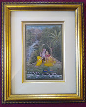 Load image into Gallery viewer, Art Original Indian Miniature Painting for Bed Room Framed Romantic - ArtUdaipur
