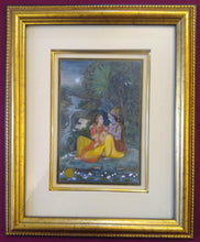 Load image into Gallery viewer, Art Original Indian Miniature Painting for Bed Room Framed Romantic - ArtUdaipur