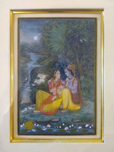Load image into Gallery viewer, Art Original Indian Miniature Painting for Bed Room Framed Romantic - ArtUdaipur