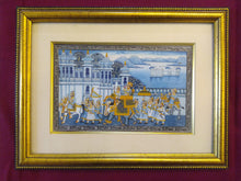 Load image into Gallery viewer, Hand Painted Miniature Painting India Procession Artwork Maharajah King Framed Fine Art - ArtUdaipur