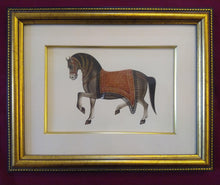 Load image into Gallery viewer, Hand Painted Horse Decor Rare Detailed Miniature Painting India Artwork Animals - ArtUdaipur