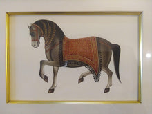 Load image into Gallery viewer, Hand Painted Horse Decor Rare Detailed Miniature Painting India Artwork Animals - ArtUdaipur