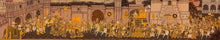 Load image into Gallery viewer, Large Hand Painted Udaipur City Procession Indian Miniature Painting Art