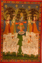 Load image into Gallery viewer, Krishna With Cows Painting