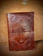 Load image into Gallery viewer, Elephant EMbossed Large Leather bound Journal