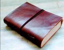 Load image into Gallery viewer, Handmade Leather Notebook