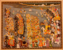 Load image into Gallery viewer, Handmade Shah Jahan Padshahnama Finest Wall Decor Large Art Work