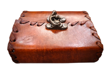 Load image into Gallery viewer, Handcrafted Locked Vintage Leather Bound Journal - 100 Unlined Refillable Pages