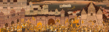 Load image into Gallery viewer, Large Hand Painted Udaipur City Procession Indian Miniature Painting Art