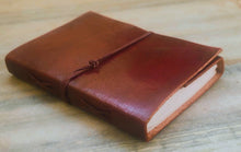 Load image into Gallery viewer, Small Handmade Leather Notebook