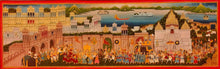 Load image into Gallery viewer, Large 6 by 2 FT Procession Miniature Painting of Udaipur City