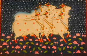 Traditional Cow Painting Artwork