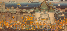 Load image into Gallery viewer, Large Wall Decor Indian Miniature Procession Miniature Painting Art