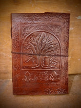 Load image into Gallery viewer, Tree of Life Leather Bound handmade Journal
