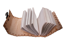 Load image into Gallery viewer, Handcrafted Locked Vintage Leather Bound Journal - 100 Unlined Refillable Pages