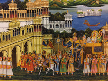 Load image into Gallery viewer, Royal Handmade Procession Painting Fine Art Work of Udaipur