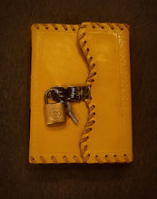 Load image into Gallery viewer, Handcrafted Vintage Leather Bound Multi Color A5 Sized Journal , Unlined Recycled Refillable Paper , Safe Writing Notebook
