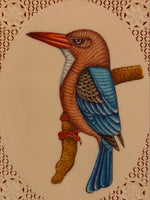 KingFisher Bird on Synthetic Faux Ivory Nature Lover